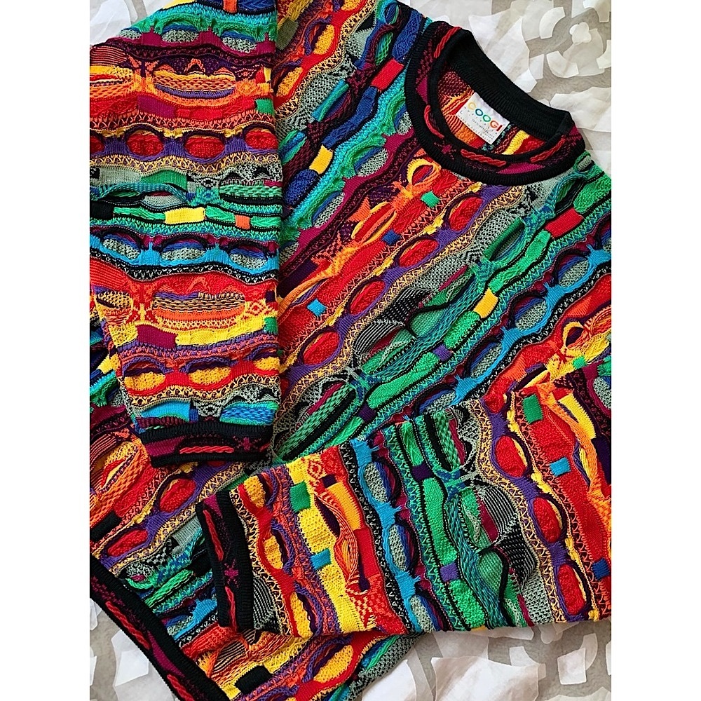 ❌SOLD❌ Vintage COOGI Sweater Kaleidoscope Colors NWOT - Picture 8 of 16